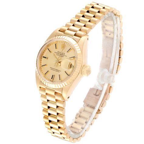 ladies gold rolex president